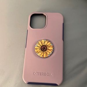 iPhone 12 Pro Max Otterpop w/ Sunflower Popsocket